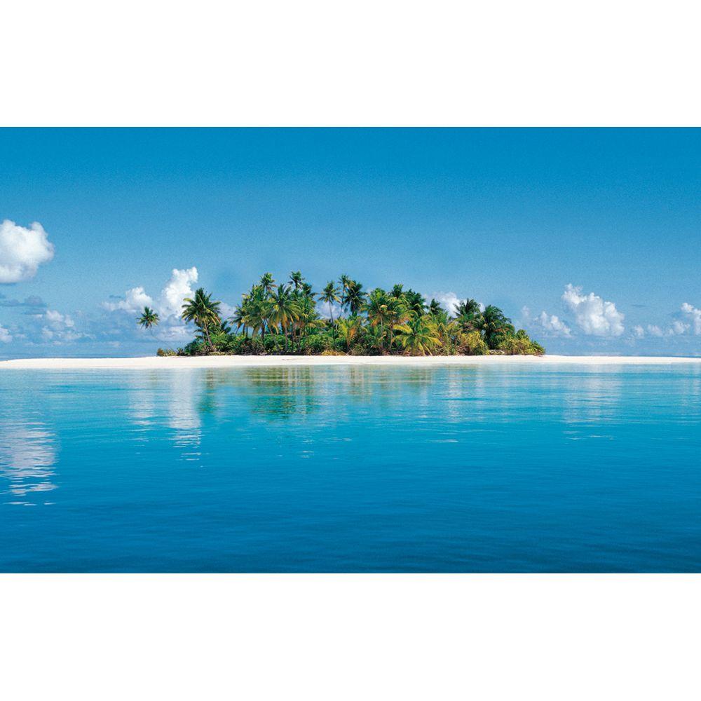 Ideal Decor 50 in. x 144 in. Maldives Island Wall MuralDM369 The