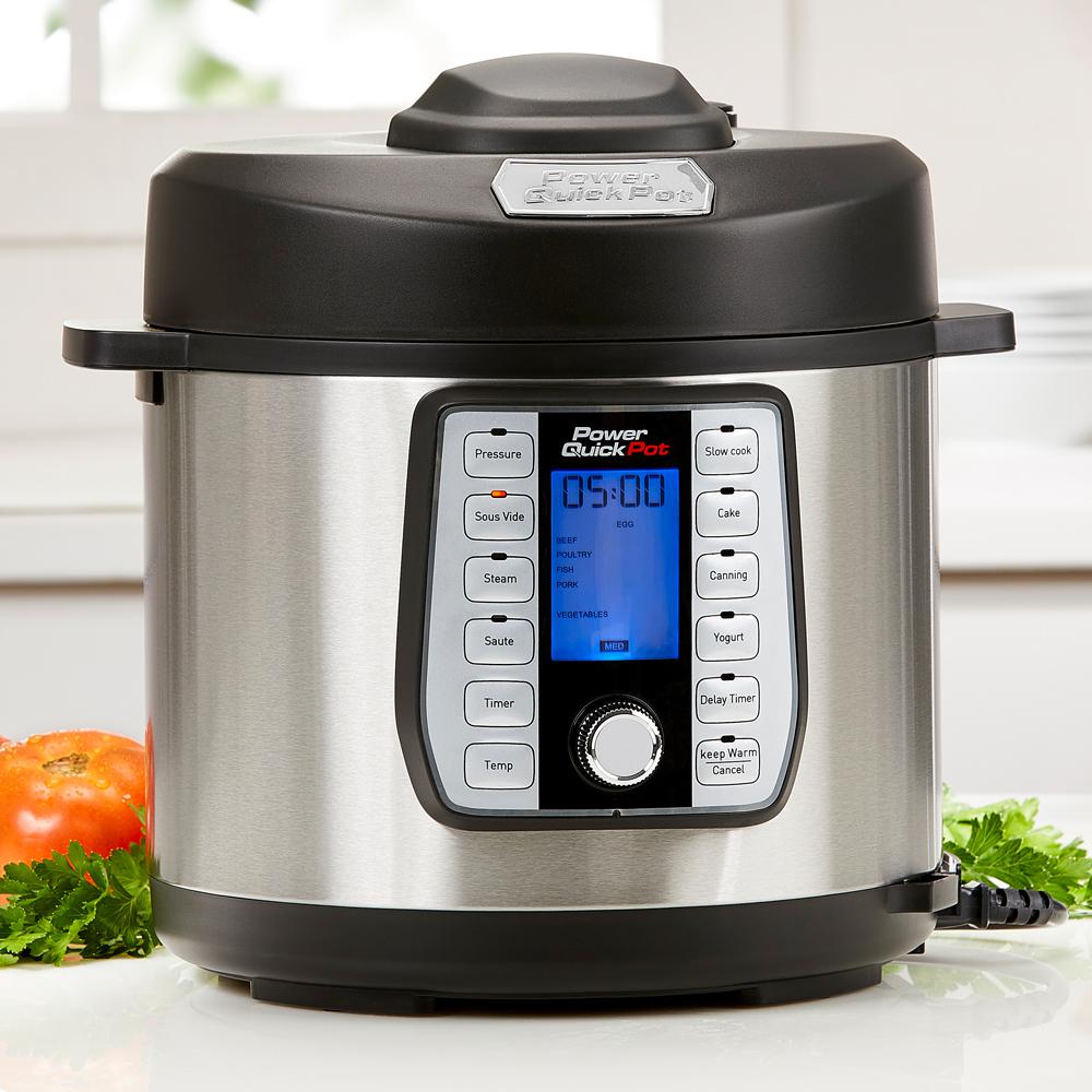 Power Quick Pot Quick Pot 6 Qt. Silver Electric Pressure Cooker with