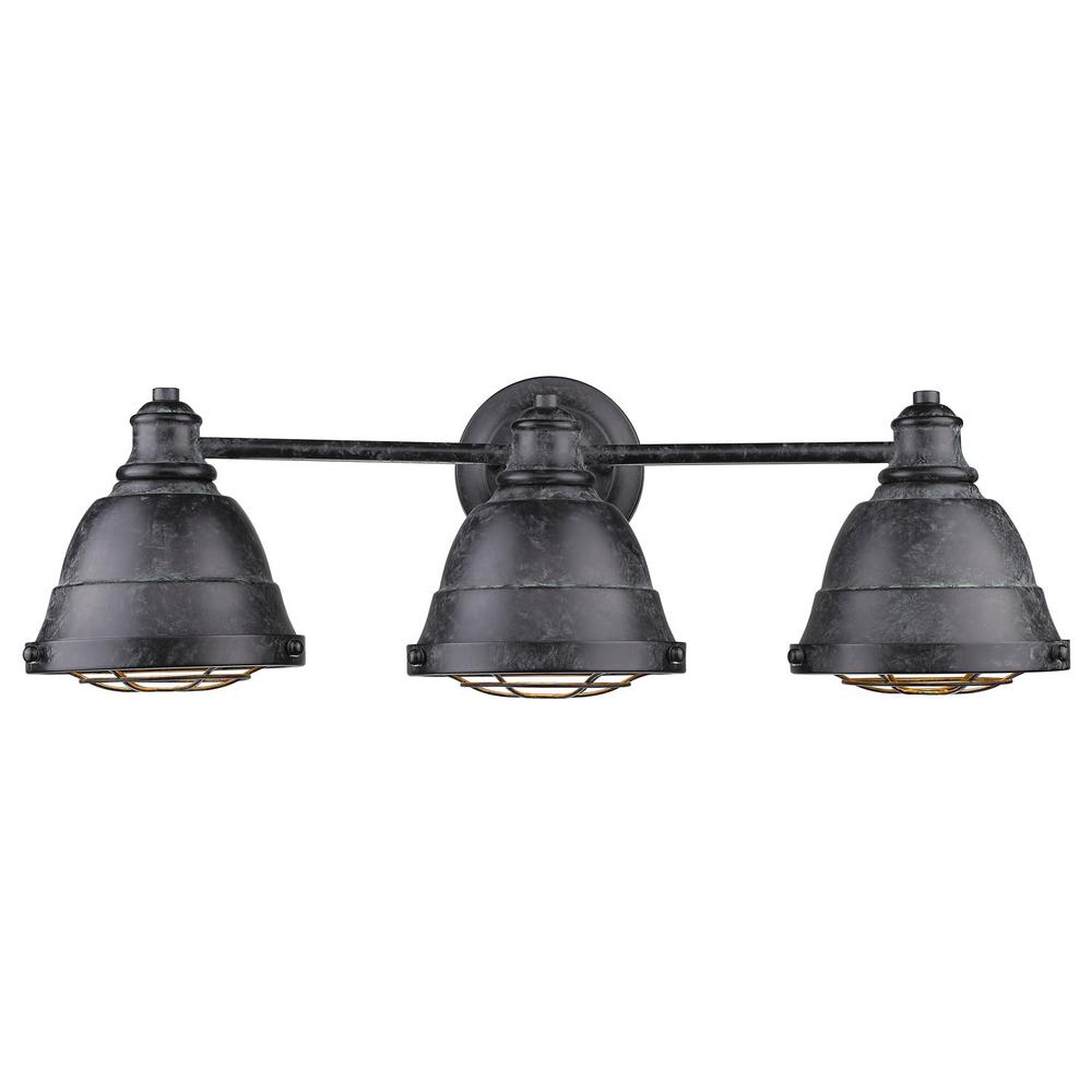 Bartlett 3 Light Black Patina Bath