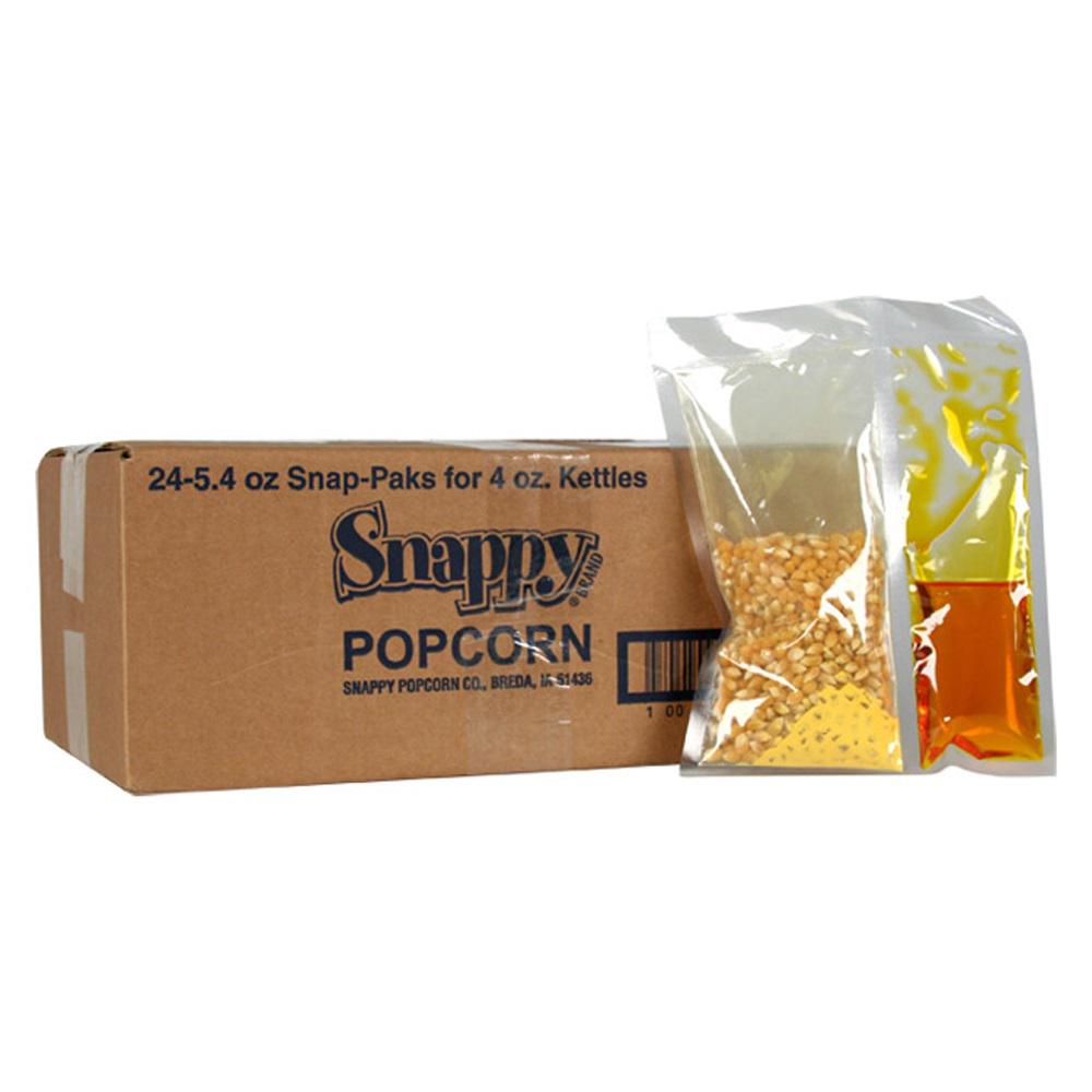 SnapPak 5.4 oz. Yellow Popcorn, Oil and Seasoning Kit for 4 oz