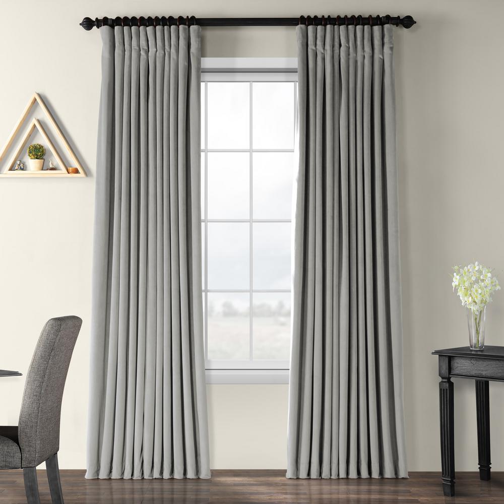 Silver 108 In Curtains Drapes Window Treatments The