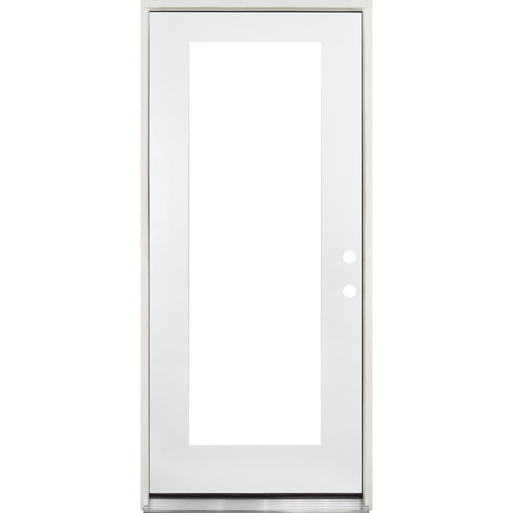 Steves & Sons 32 in. x 80 in. Reliant Series Full Lite Left Hand Primed
