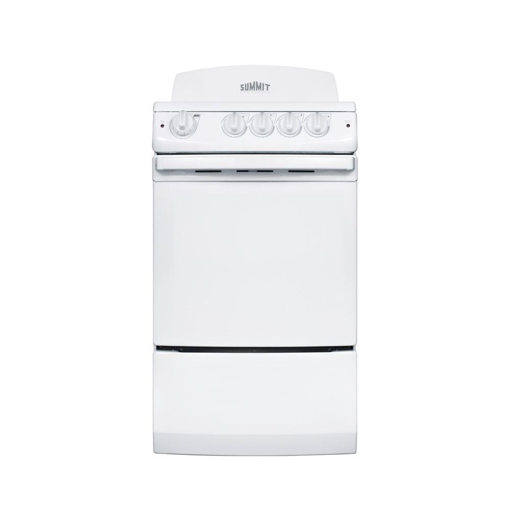 Summit Appliance 20 in. 2.4 cu. ft. Electric Range in WhiteRE201W