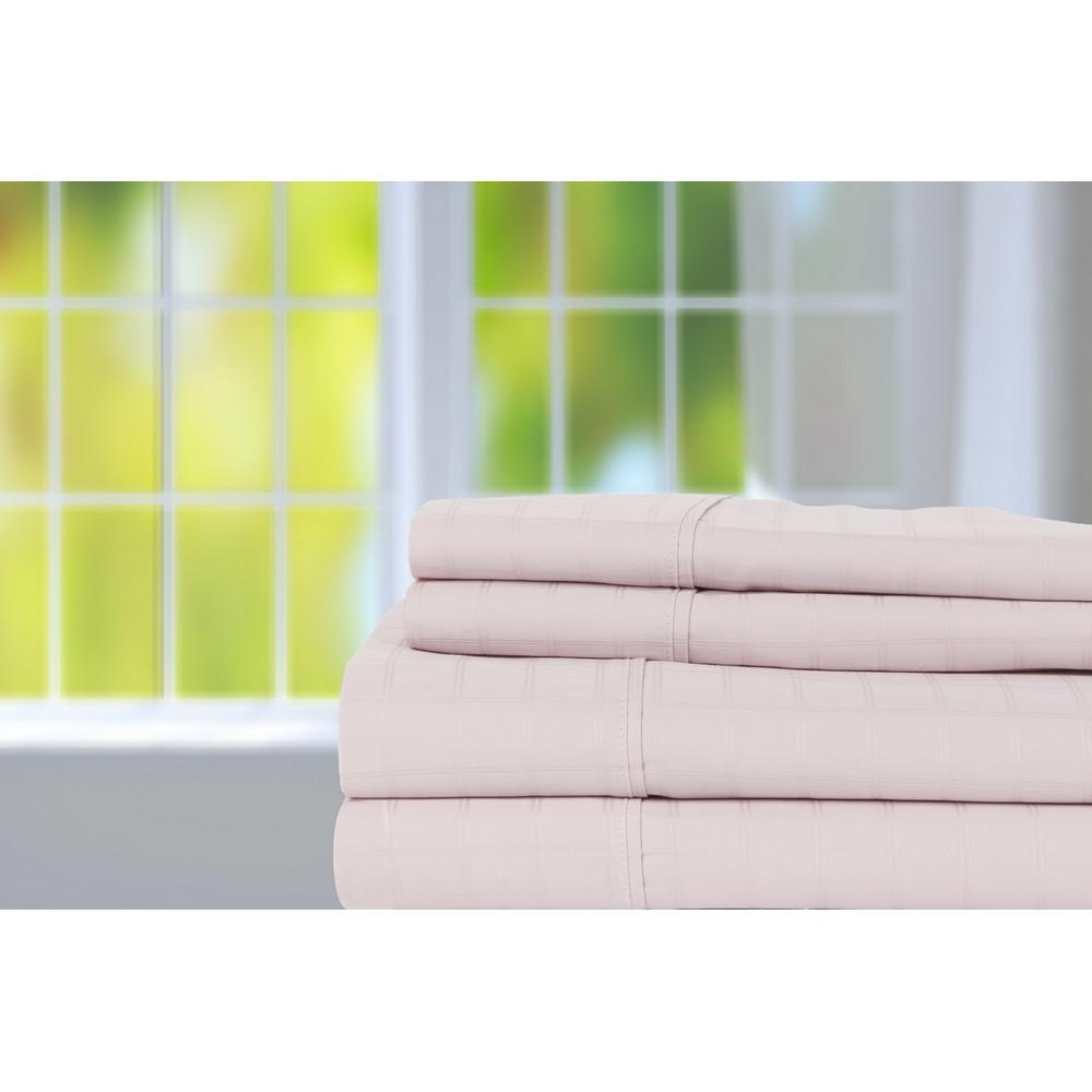 DEVONSHIRE COLLECTION OF NOTTINGHAM 4-Piece Lavender Solid 440 Thread Count Cotton King Sheet Set, Purple was $189.99 now $75.99 (60.0% off)