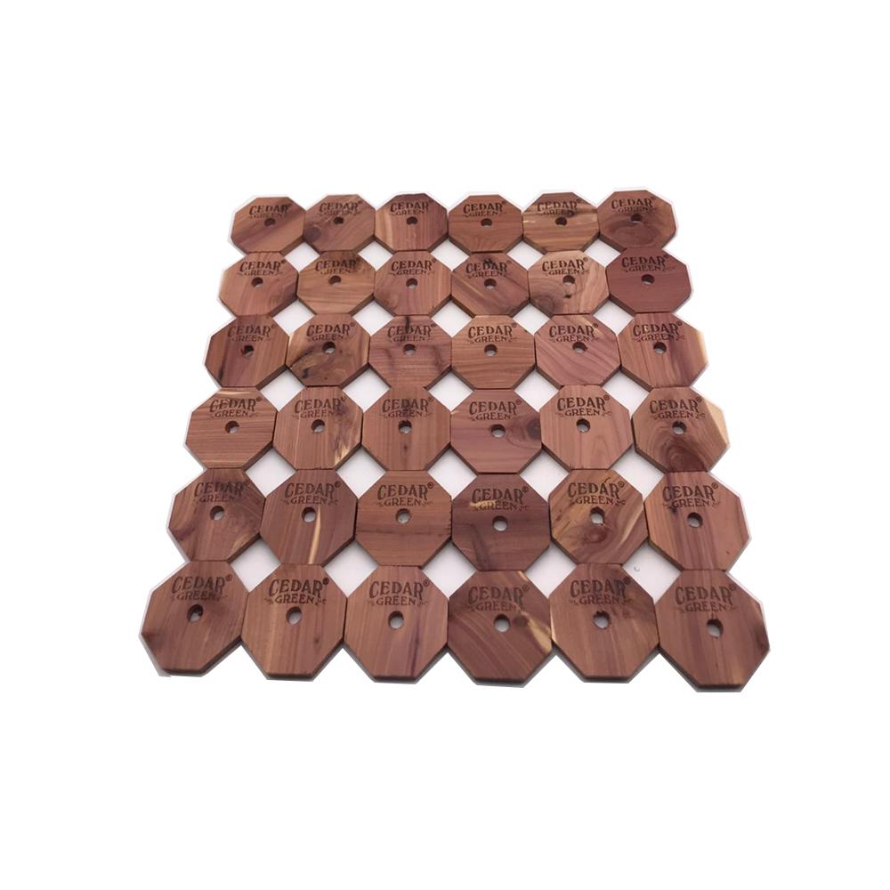 CEDAR GREEN Aromatic Cedar Rings (36-Piece), 2.375"x2.375"x2.375"-C312