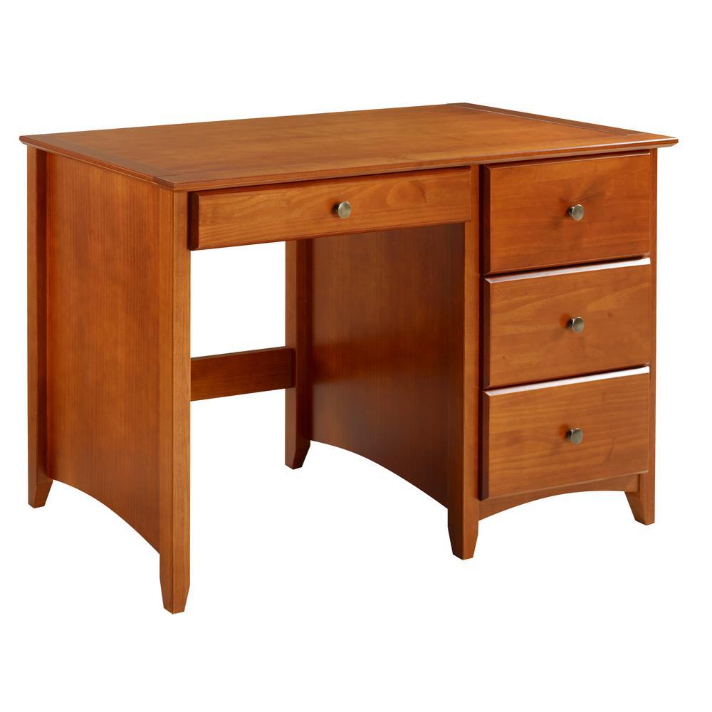 Writing Desk Wood Cherry Desks Home Office Furniture The Shaker Style Cherry 4 Drawer Writing Desk