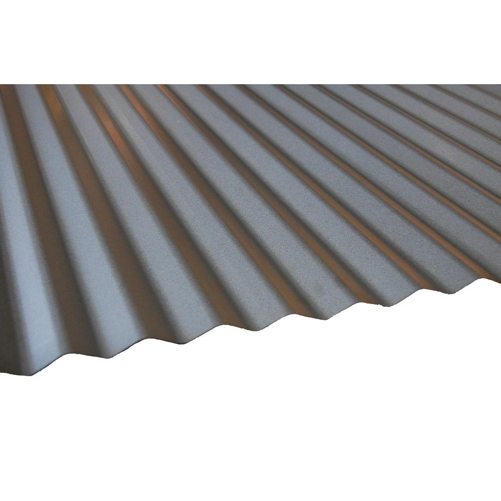 12 Ft Milk White Deep Corrugated Steel Roof Panel Rfdc26mkw144 The Home Depot 1635