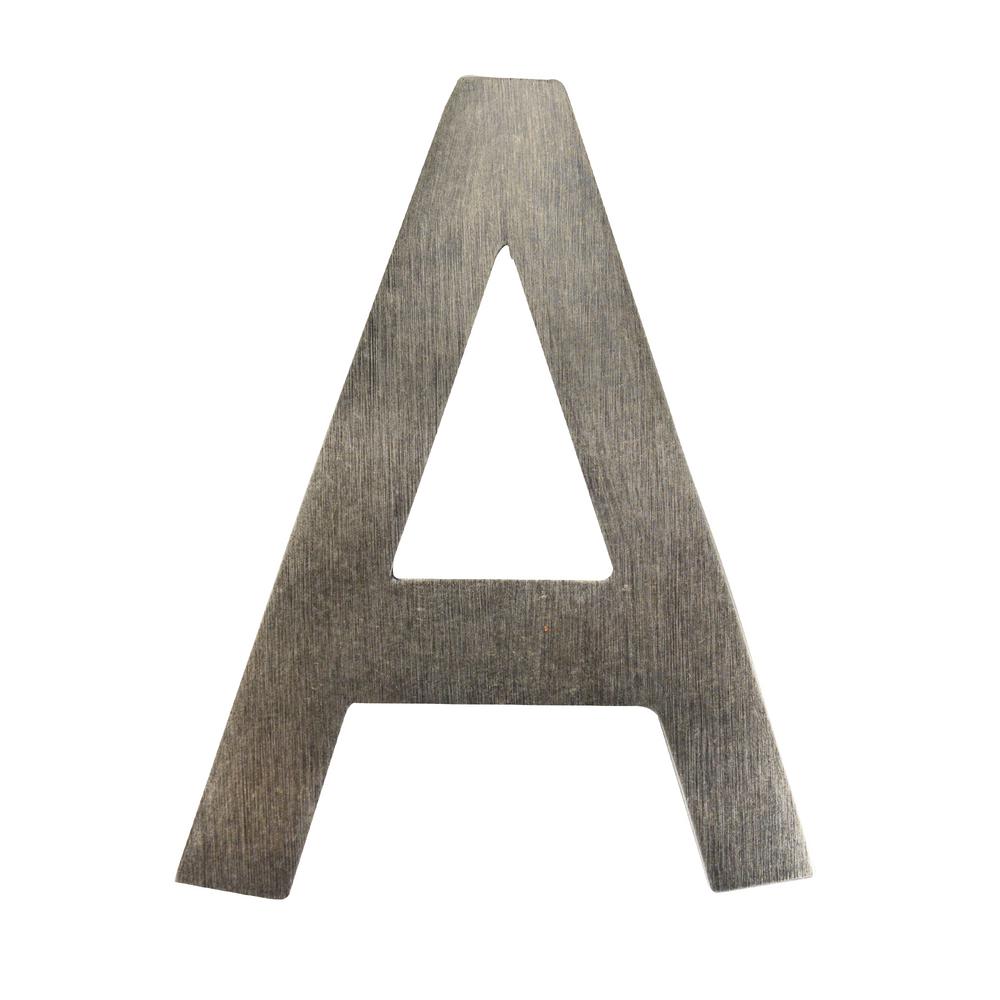 4 in. Antique Pewter Floating House Letter A3582APAA The Home Depot