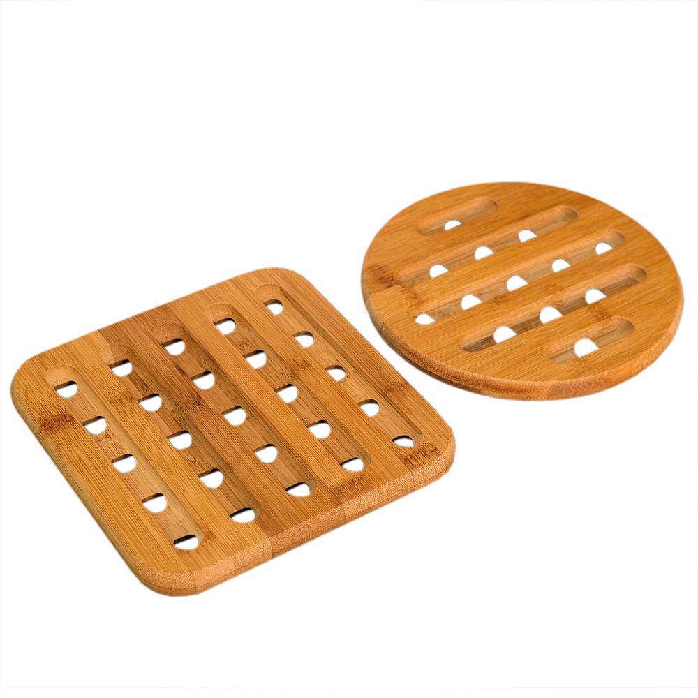 Home Basics Bamboo Trivet Set TS01066 - The Home Depot