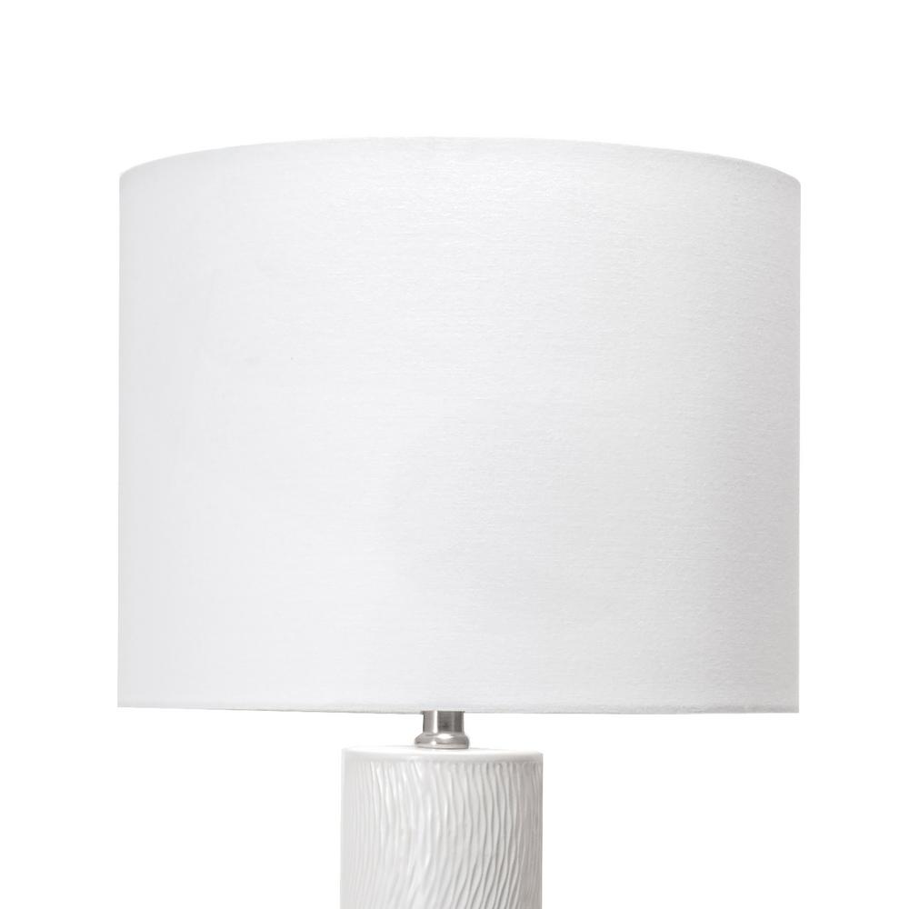 white modern table lamp