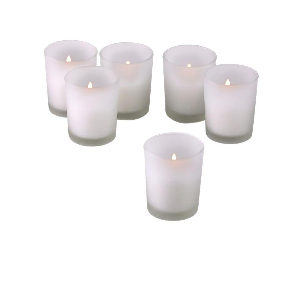 white candle tray