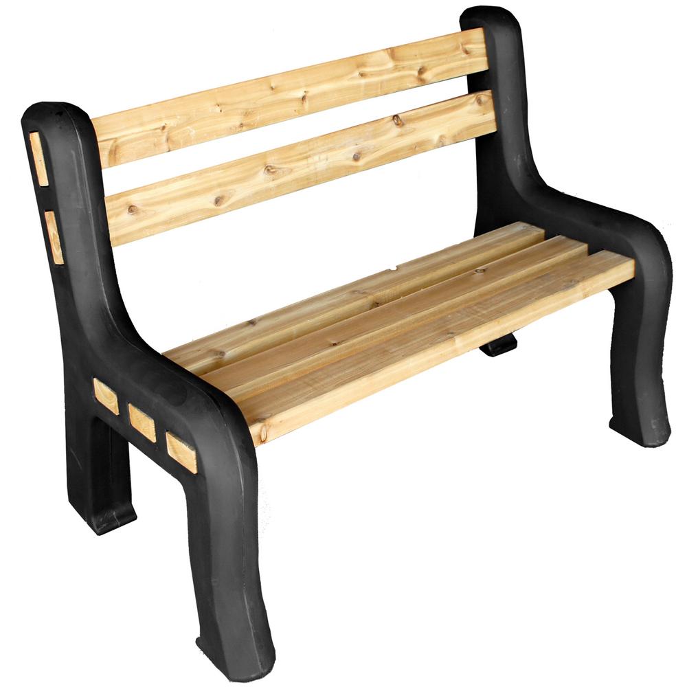 Plastic Outdoor Benches Patio Chairs The Home Depot