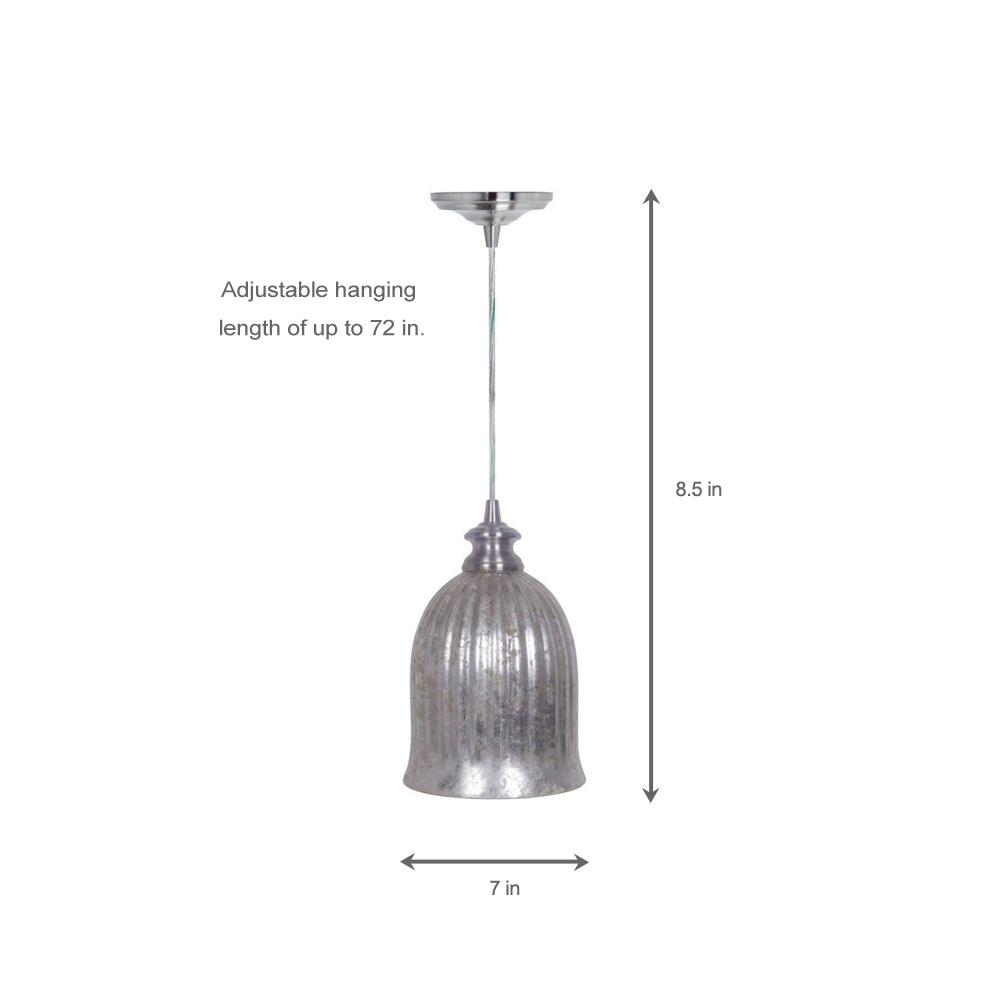 Home Decorators Collection Mary 1 Light Hardwire Brushed Nickel Pendant With Mercury Gl Shade Home Decorators Collection Mary 1 Light Hardwire Brushed Nickel Pendant With Mercury Gl Shade