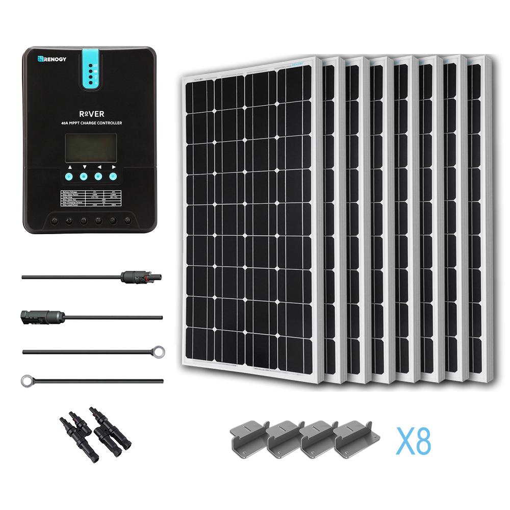 Renogy 800-Watt 24-Volt Monocrystalline Solar Starter Kit for Off-Grid