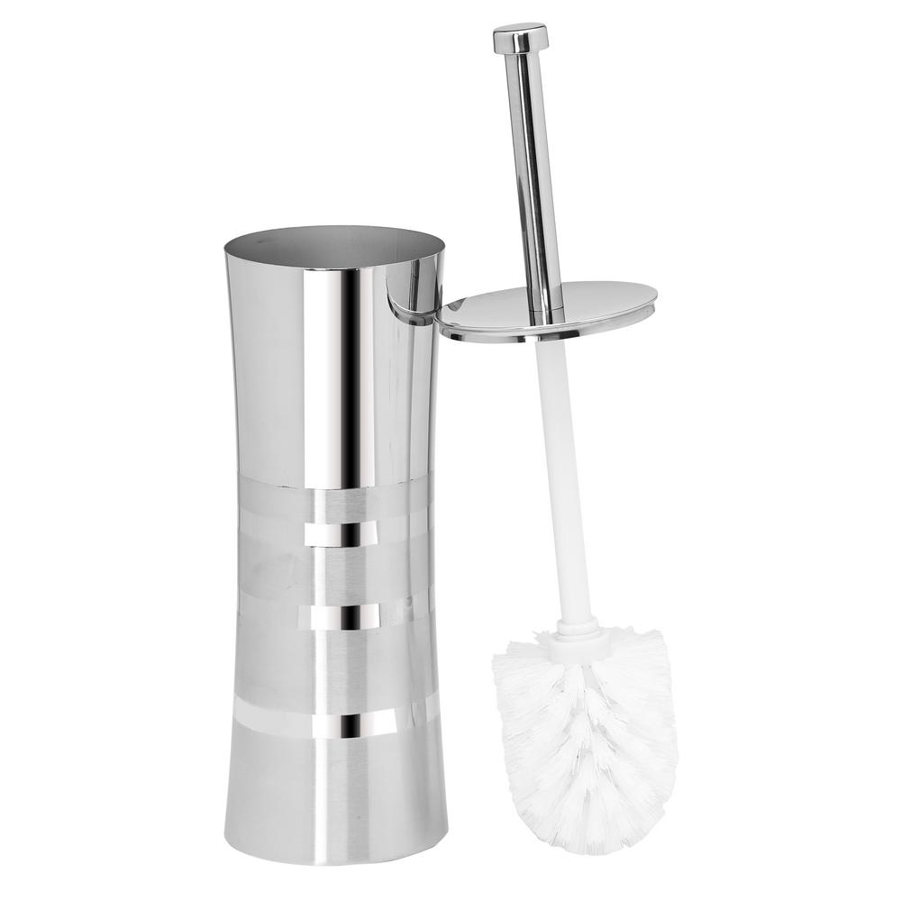 Toilet Brush and Holder Set Stainless Steel - Bath Bliss