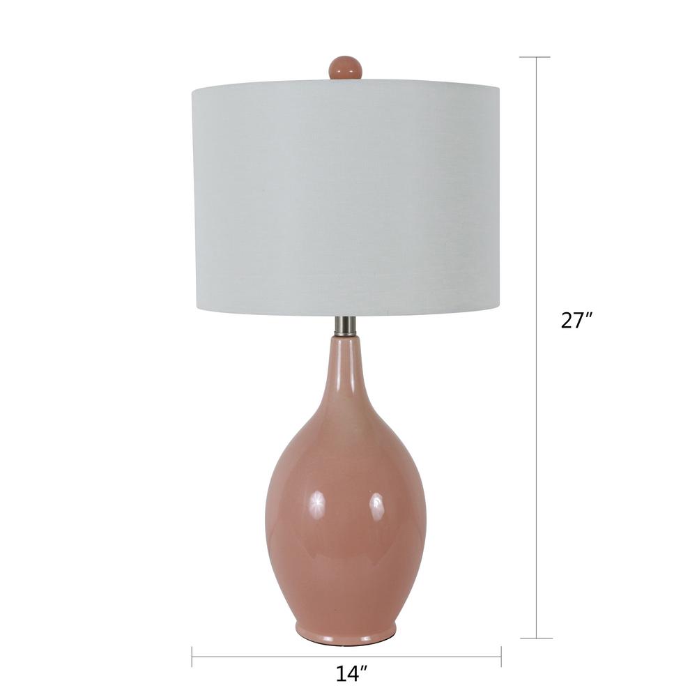 Decor Therapy Annabelle 27 In Rose, Home Depot Table Lamps For Bedroom