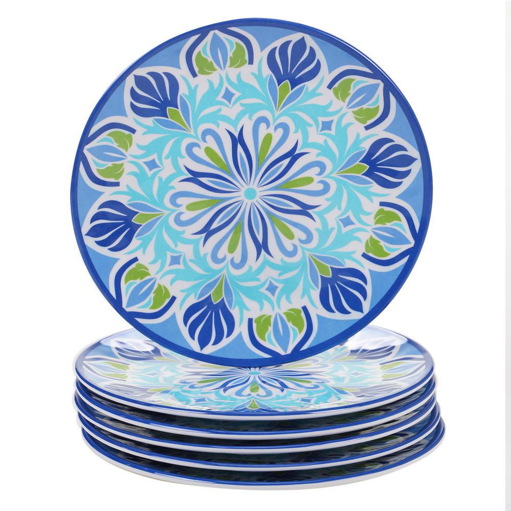 Set of 4 Multicolor 8.5 13921SET//4 Certified International Umbria Salad//Dessert Plates 8.5