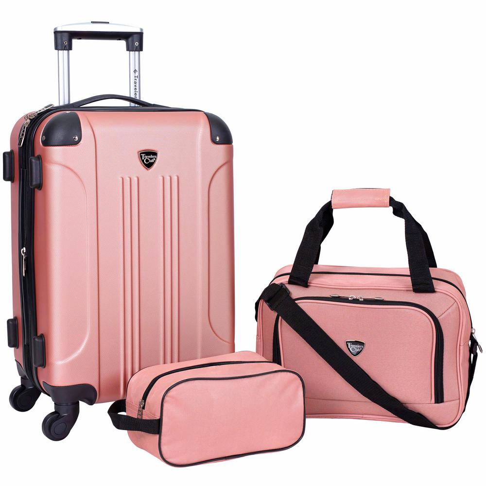 rose pink suitcase