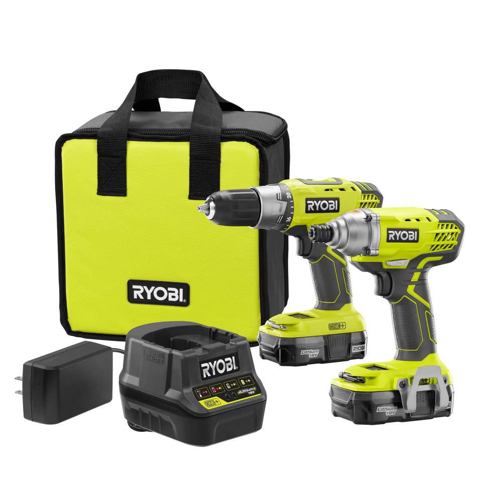 Ryobi Cordless Drill Driver And Impact Combo Ki 18 Volt One Details About Ryobi Cordless Drill Driver And Impact Combo Ki 18 Volt One Lithium Ion