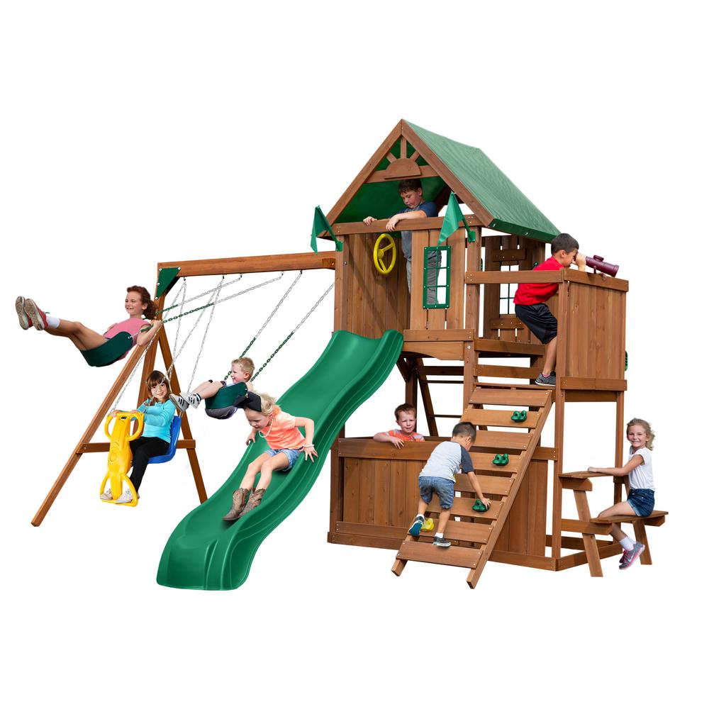 Swing N Slide Playsets Knightsbridge Wood Complete Playset Pb 9241 1 Knightsbridge Wood Complete Playset