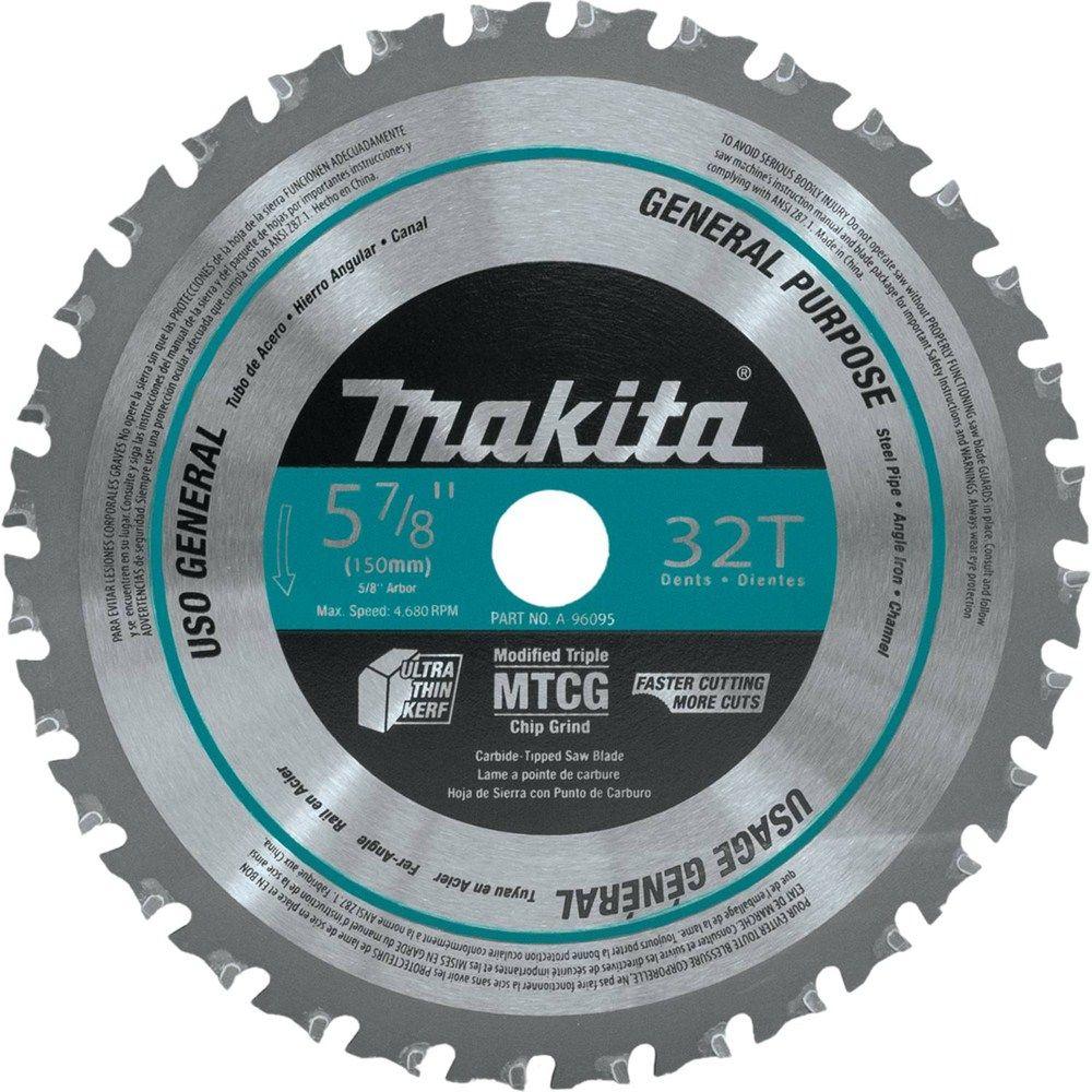 Makita 5-7/8 in. 32-Teeth Metal General Purpose Carbide-Tipped Saw ...