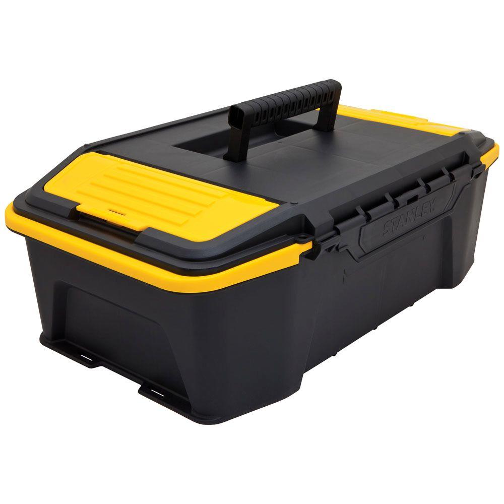 Plano Grab N Go Tool Box Storage Organizer 20/" w// Tray Molded Padlock Tab Gray