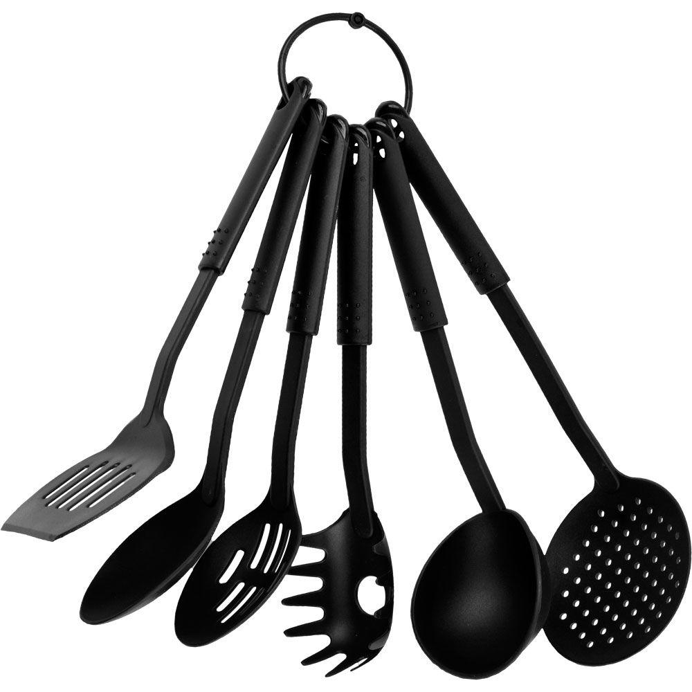 Chef Buddy 6 Piece Kitchen Utensil Set On Ring 82 Y3455 The Home