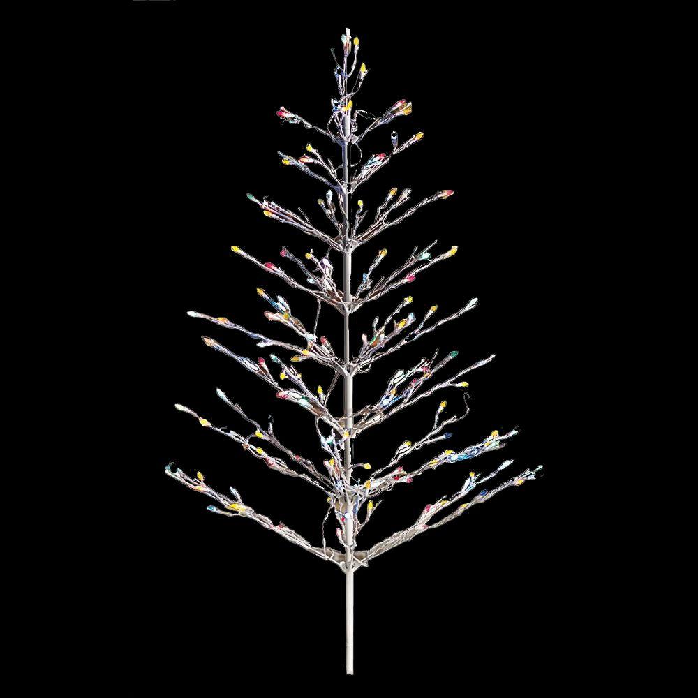Home Accents Holiday 6 ft. LED Color Changing Artificial Twig Tree with Multi-Color Lights-TY169 ...