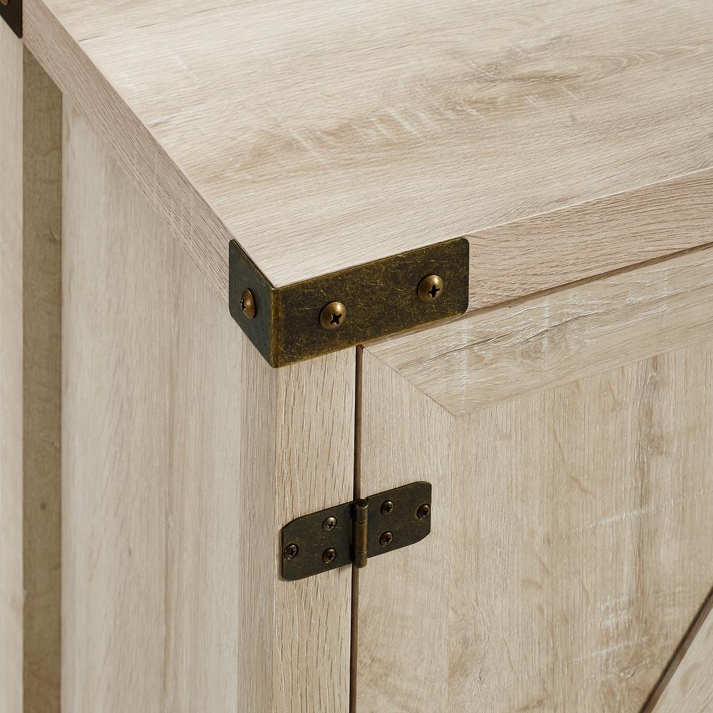 Walker Edison Furniture Company 44 In White Oak Rustic Farmhouse