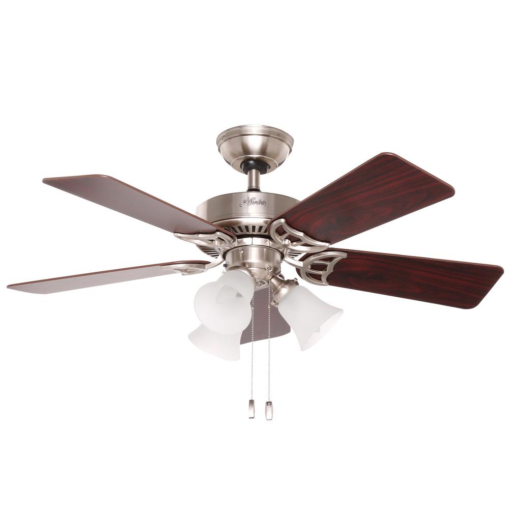 Hunter 5 Blades Incandescent Ceiling Fans With Lights