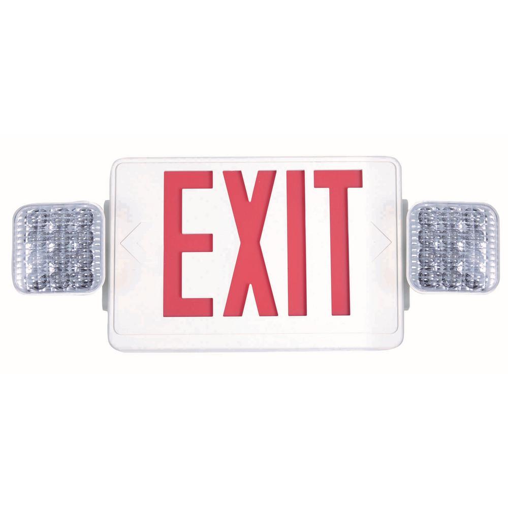 Emergency Exit Lights Commercial Lighting The Home Depot