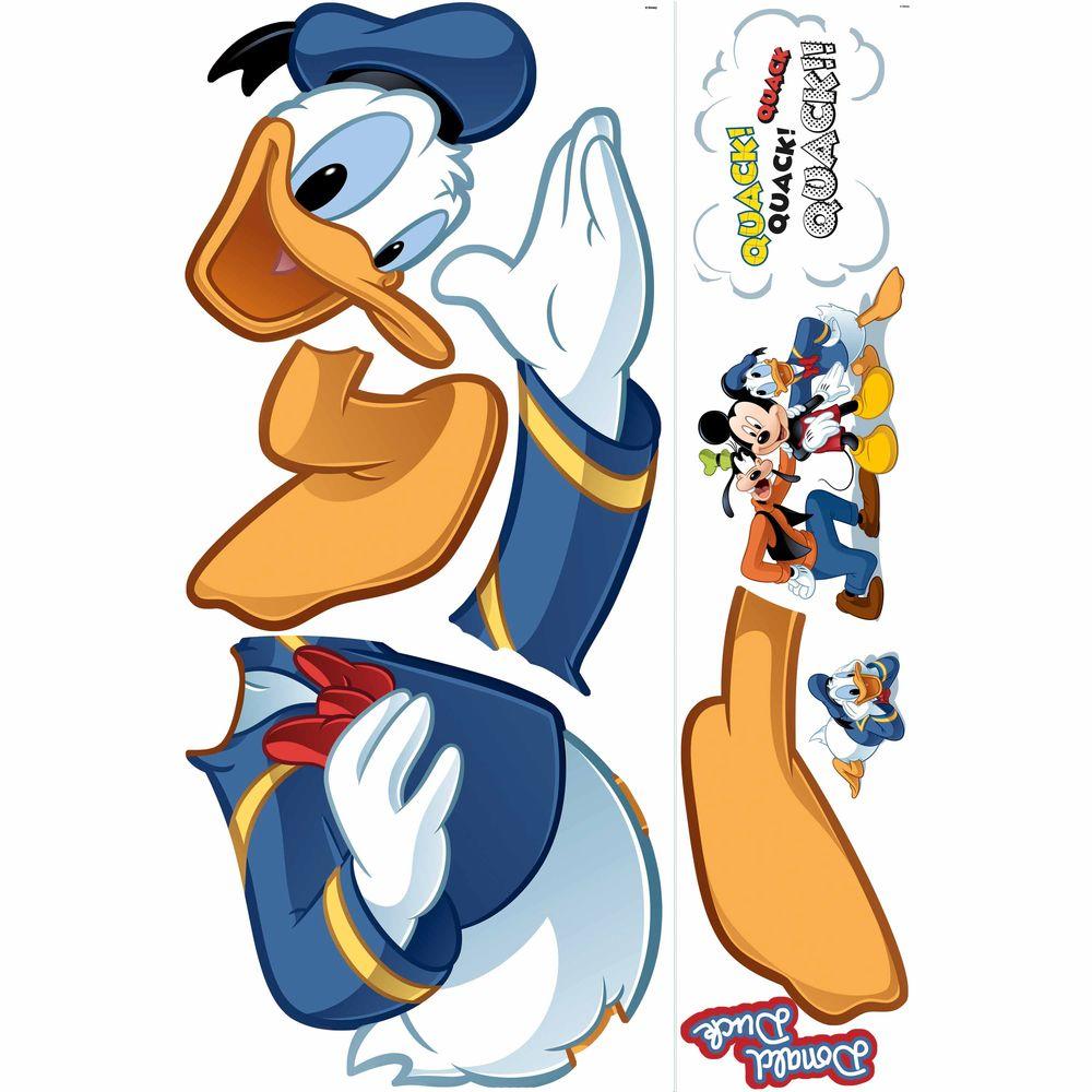 5 In X 19 Mickey And Friends Donald Duck 9 Piece L Stick Giant Wall Decal