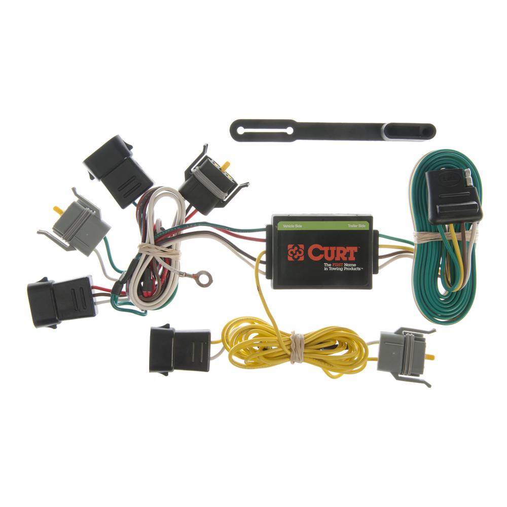 CURT Custom Vehicle-Trailer Wiring Harness, 4-Way Flat, Select E-Series