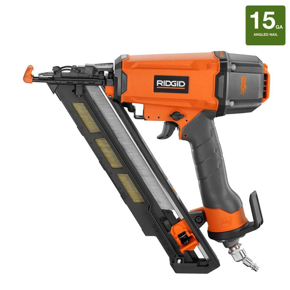 RIDGID 15 Gauge 2 1 2 In Angled Nailer R250AFE The Home Depot