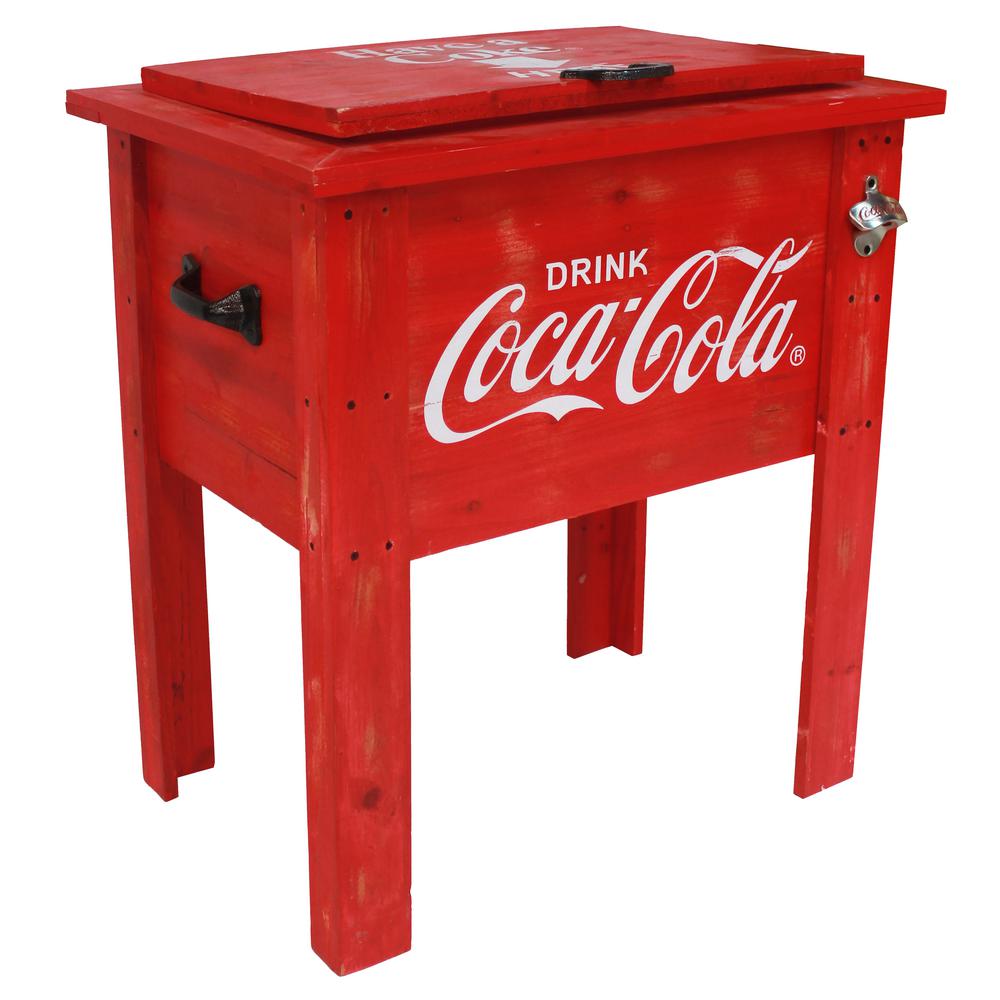 olympia coca cola 65qt hard cooler