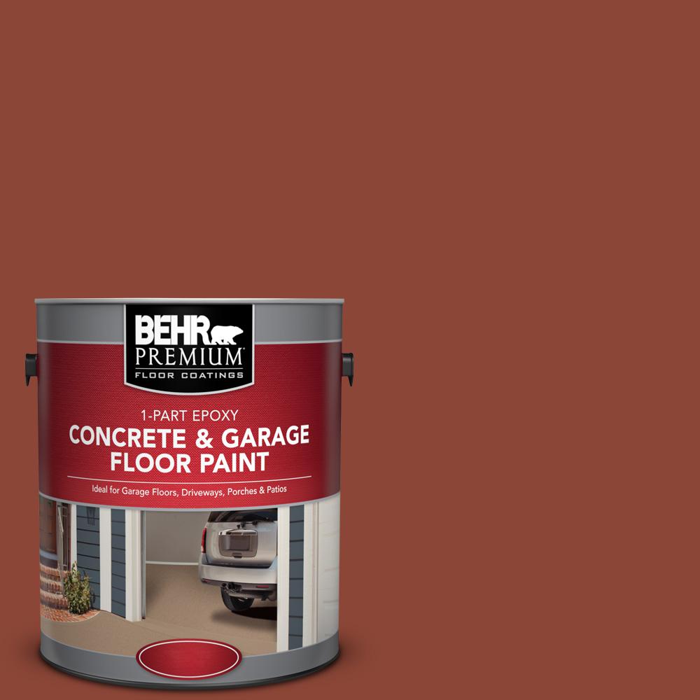 BEHR Premium 1 gal. SC330 Redwood 1Part Epoxy Concrete and Garage Floor Paint93001 The