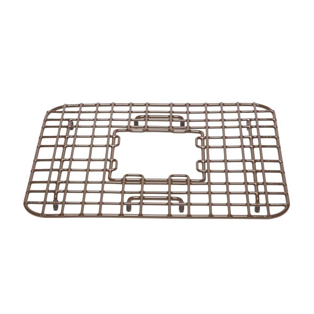 SINKOLOGY Gehry Copper Kitchen Sink Bottom Grid Heavy Duty Vinyl Coated