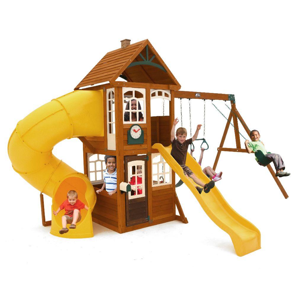 summerlin retreat wooden swing set