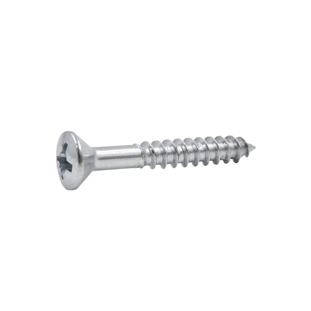 Everbilt #6 x 1 in. Oval Head Phillips Zinc Wood Screw (6-Piece/Bag ...