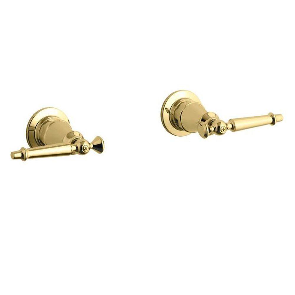 Kohler Antique WallMount 2Handle Valve Trim Kit in Vibrant Polished
