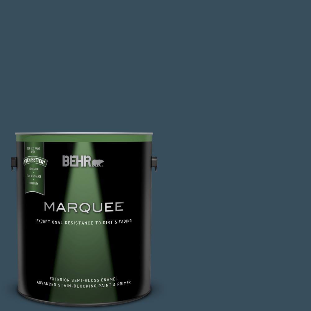 BEHR MARQUEE 1 gal. PPU1320 Restless Sea SemiGloss BEHR MARQUEE 1 gal. PPU1320 Restless Sea SemiGloss