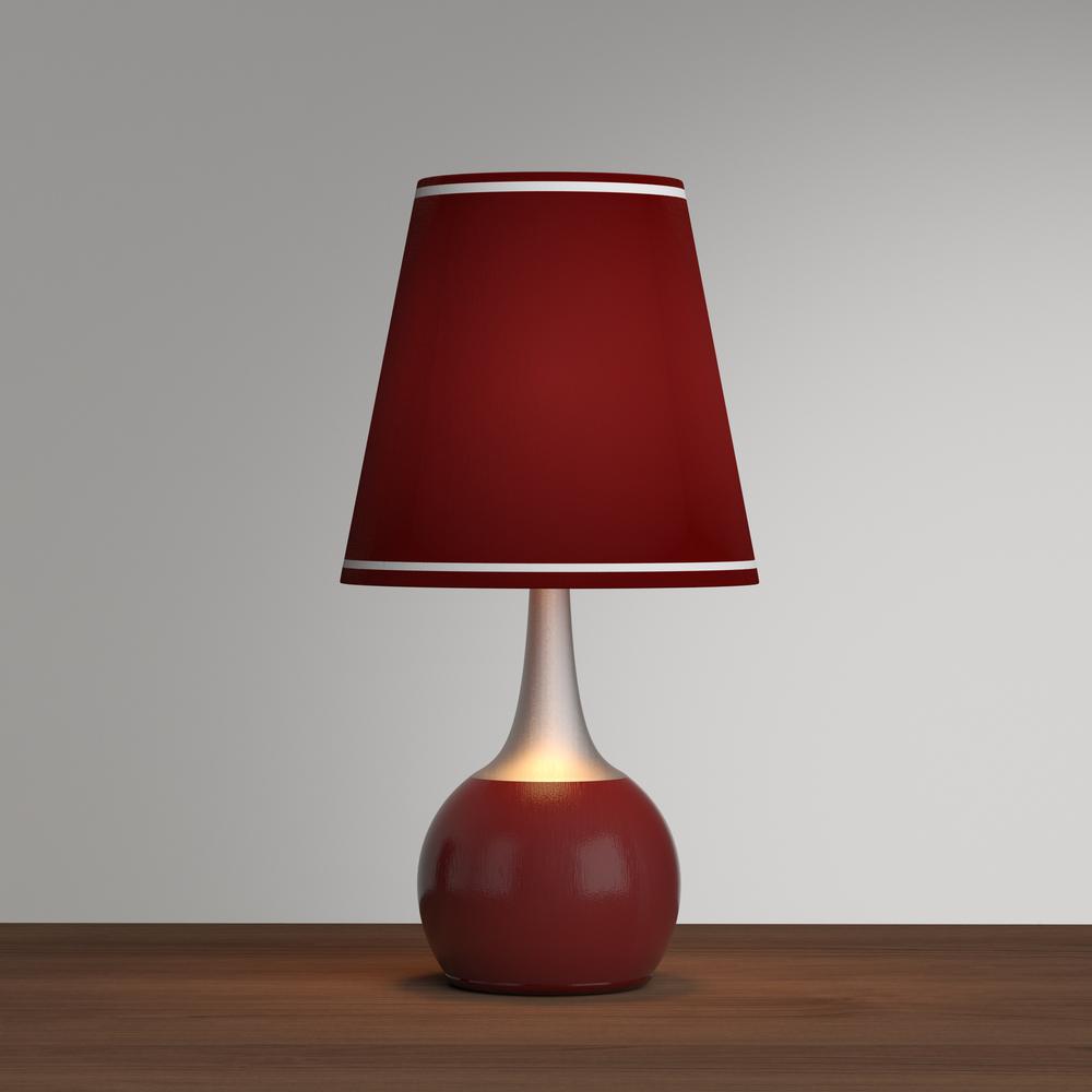Red High Modern Touch Lamp 