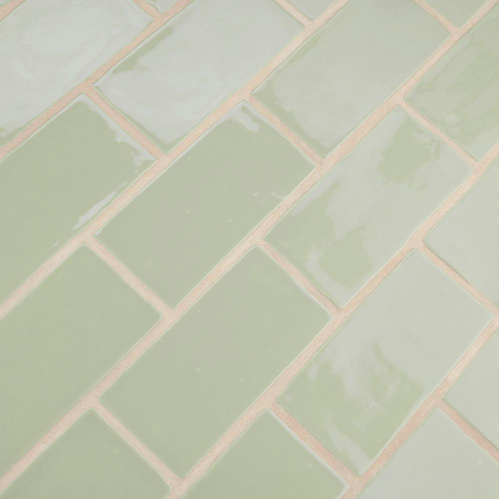 Merola Tile Chester Sage 3 In X 6 Ceramic Wall Subway 1 Merola Tile Chester Sage 3 In X 6