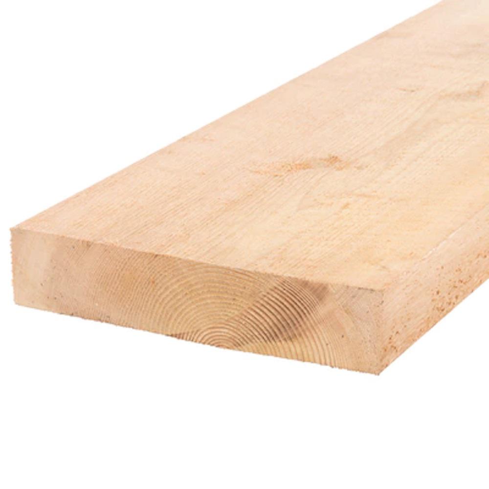 2 in. x 8 in. x 16 ft. Architect Knotty S4S Green Western Red Cedar Lumber0510256 The Home Depot