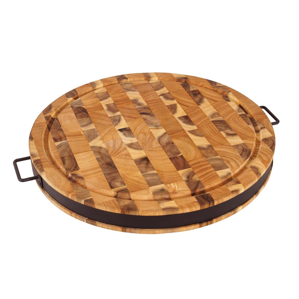 Chopping Block The Home Depot 17 5 In Round Cutting Board