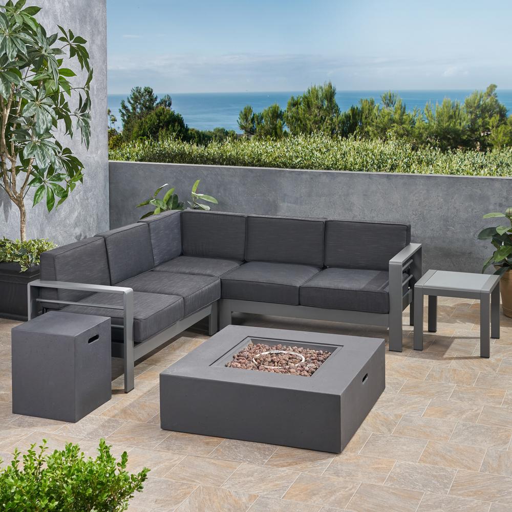 Heated Outdoor Lounge Furniture Patio The Home Depot Heated Outdoor Lounge Furniture