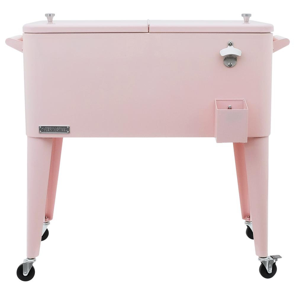 Permasteel 80QT Pink Rolling Patio CoolerPS203PINK The Home Depot