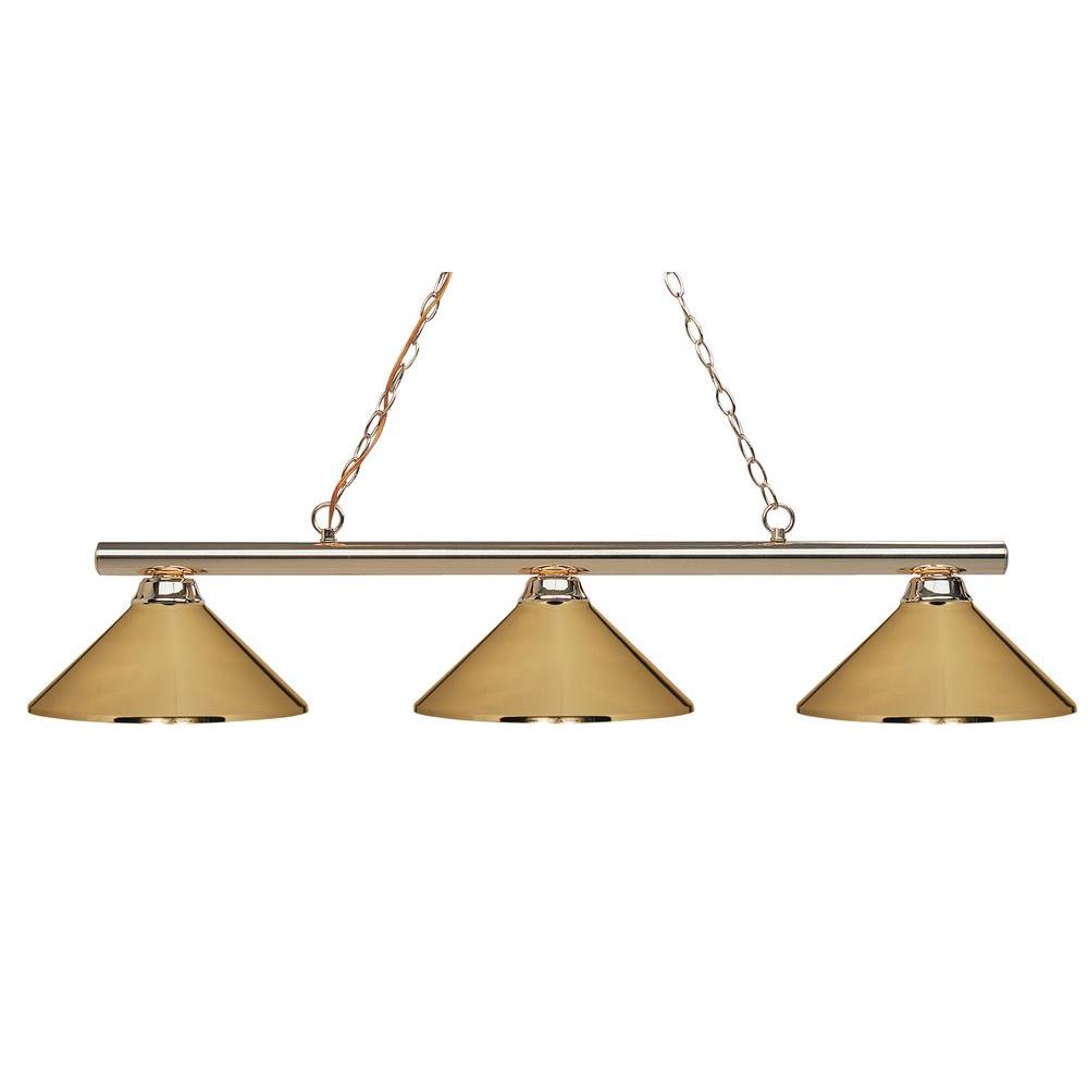 Filament Design Lawrence 3Light Polished Brass Incandescent Ceiling