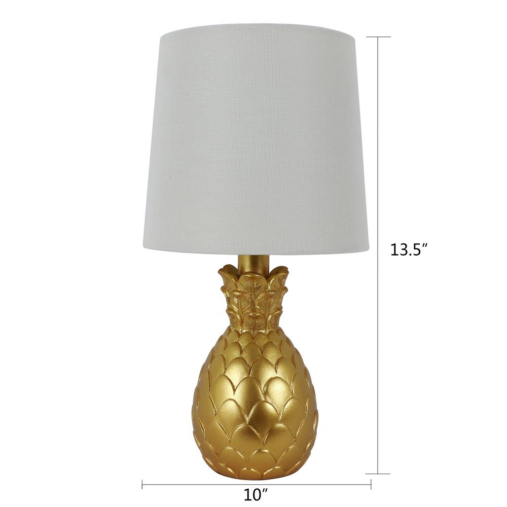 gold pineapple table lamp