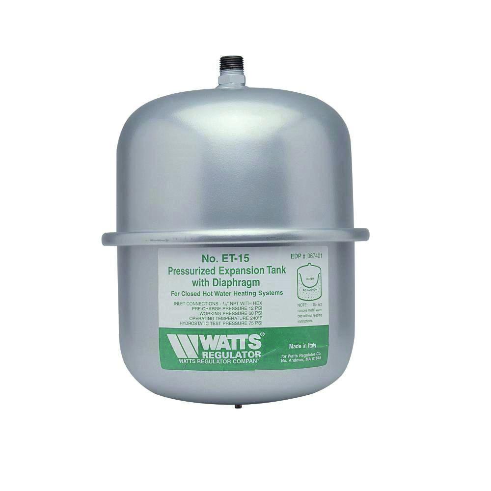 Watts ET-15 2.1-Gallon Non-Potable Expansion Tank for Closed-Loop Systems